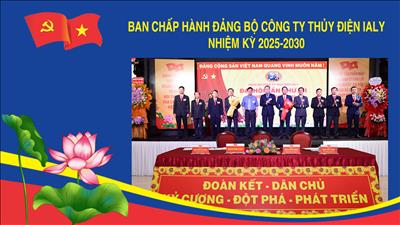 BAN CHẤP HÀNH ĐẢNG BỘ CÔNG TY THỦY ĐIỆN IALY NHIỆM KỲ 2025-2030