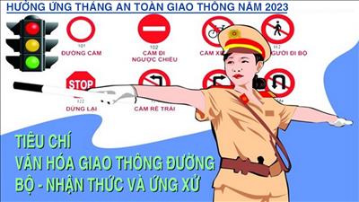 Tiêu chí văn hóa giao thông đường bộ-Nhận thức và Ứng xử 