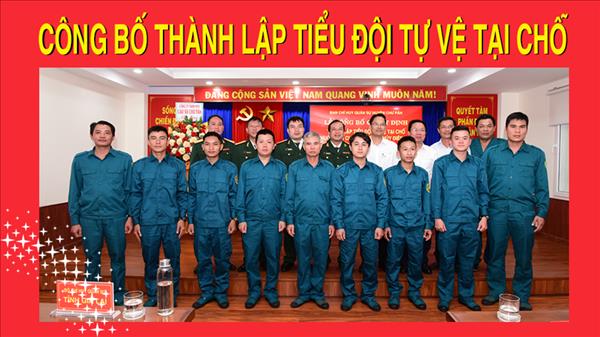Công bố thành lập tiểu đội tự vệ tại chỗ
